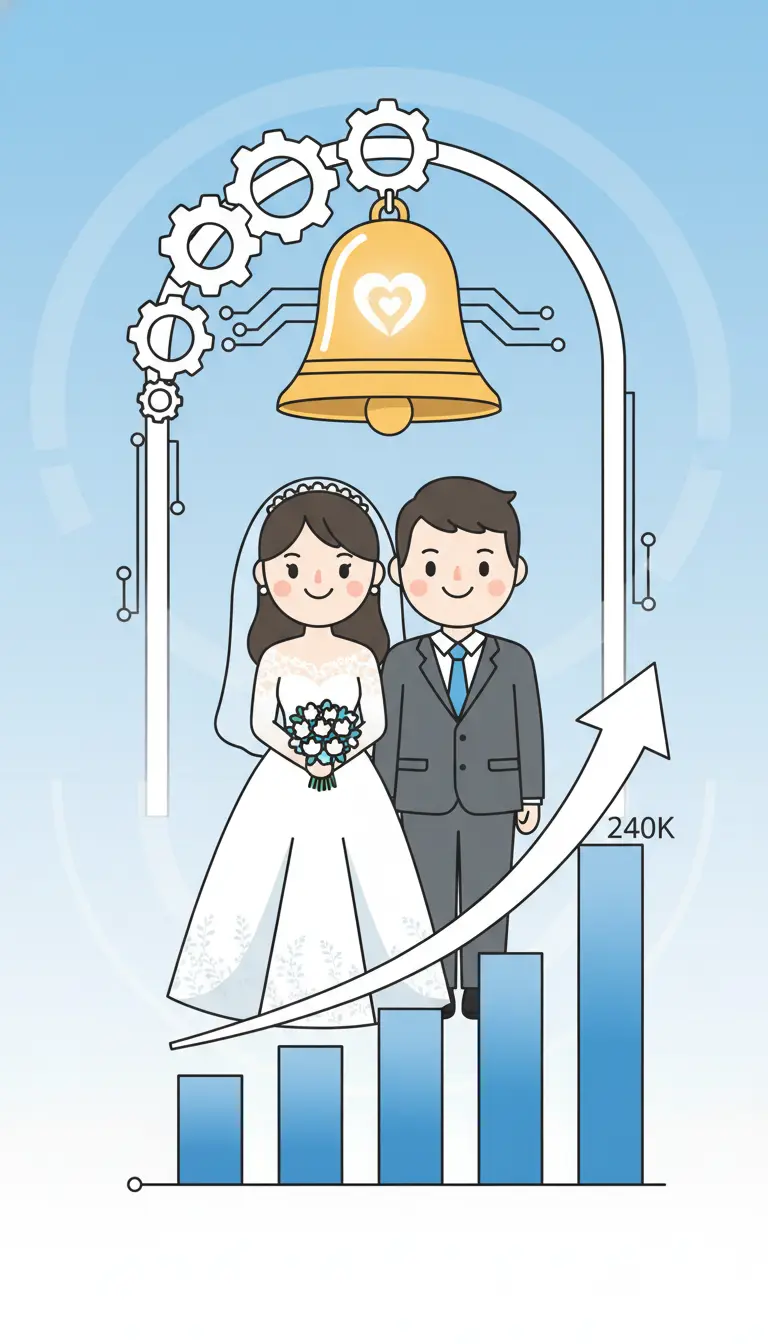 Wedding Bells Ringing Again! Marriages Hit 7-Year High at 240,000