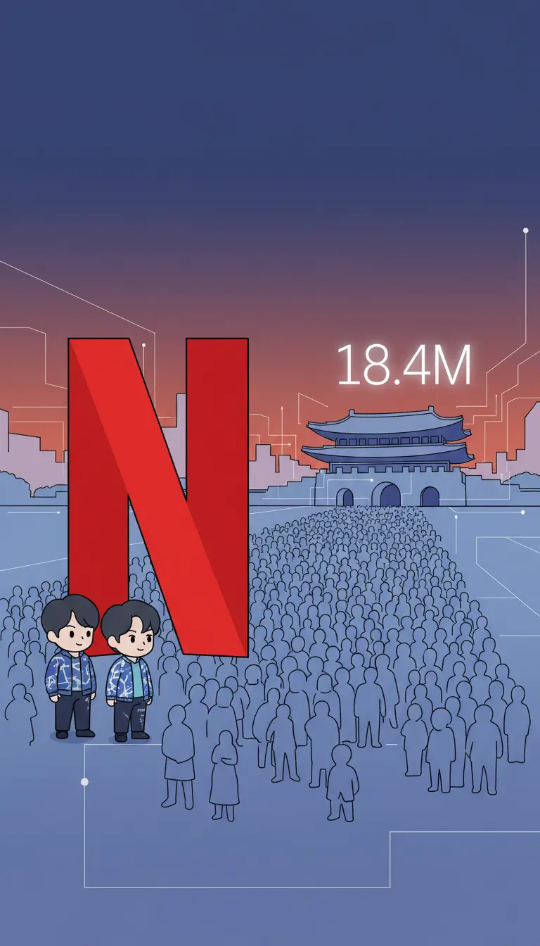 18.4 Million People! The Day BTS and Netflix Made History at Gwanghwamun