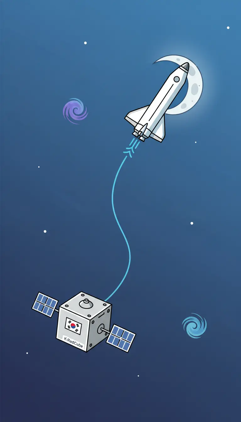 Tiny Satellite, Big Mission: Korea's K-RadCube Joins NASA's Journey to the Moon