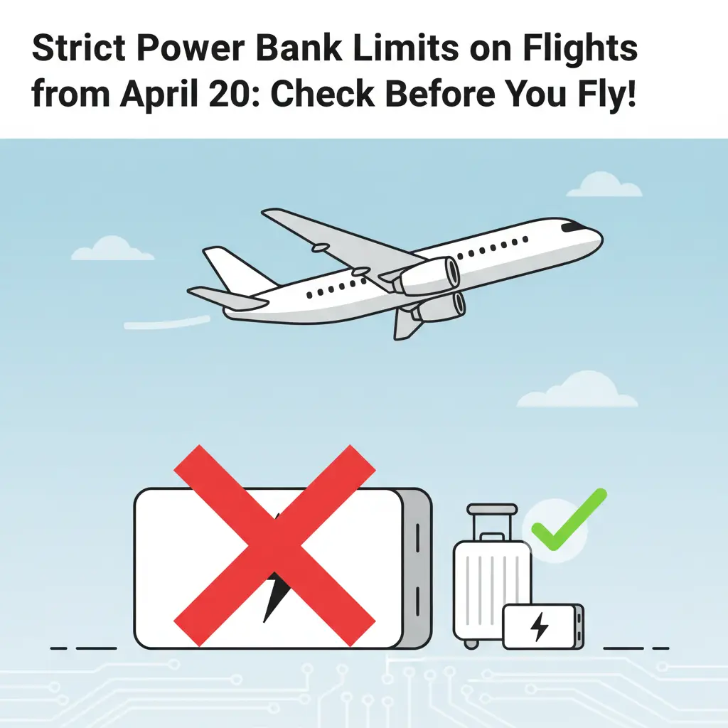 Strict Power Bank Limits on Flights from April 20: Check Before You Fly!