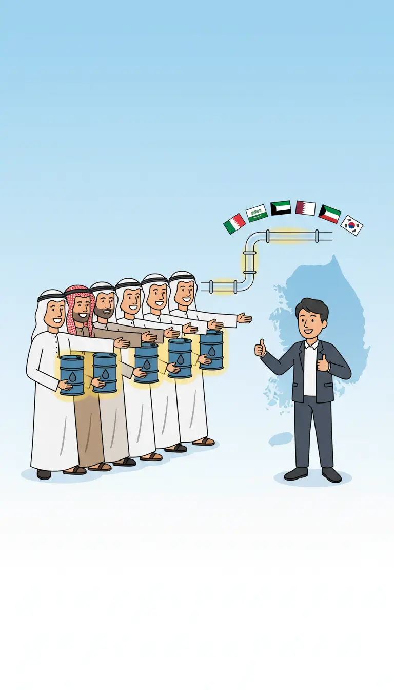 "No More Oil Worries!" 7 Middle Eastern Nations Vow Priority Crude Supply to Korea