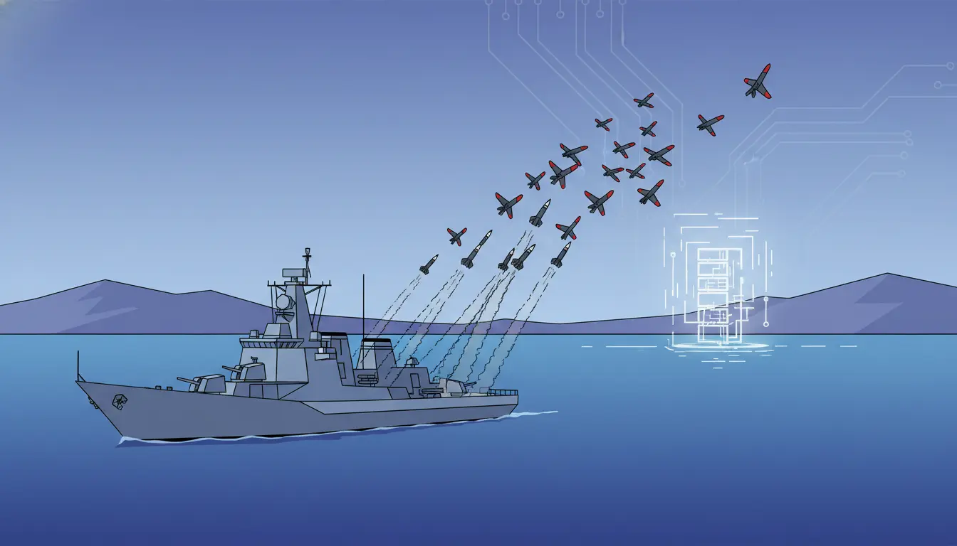 North Korea's New Destroyer Tests 'Mixed Firing' Tactics Inspired by Iranian Drone Attacks