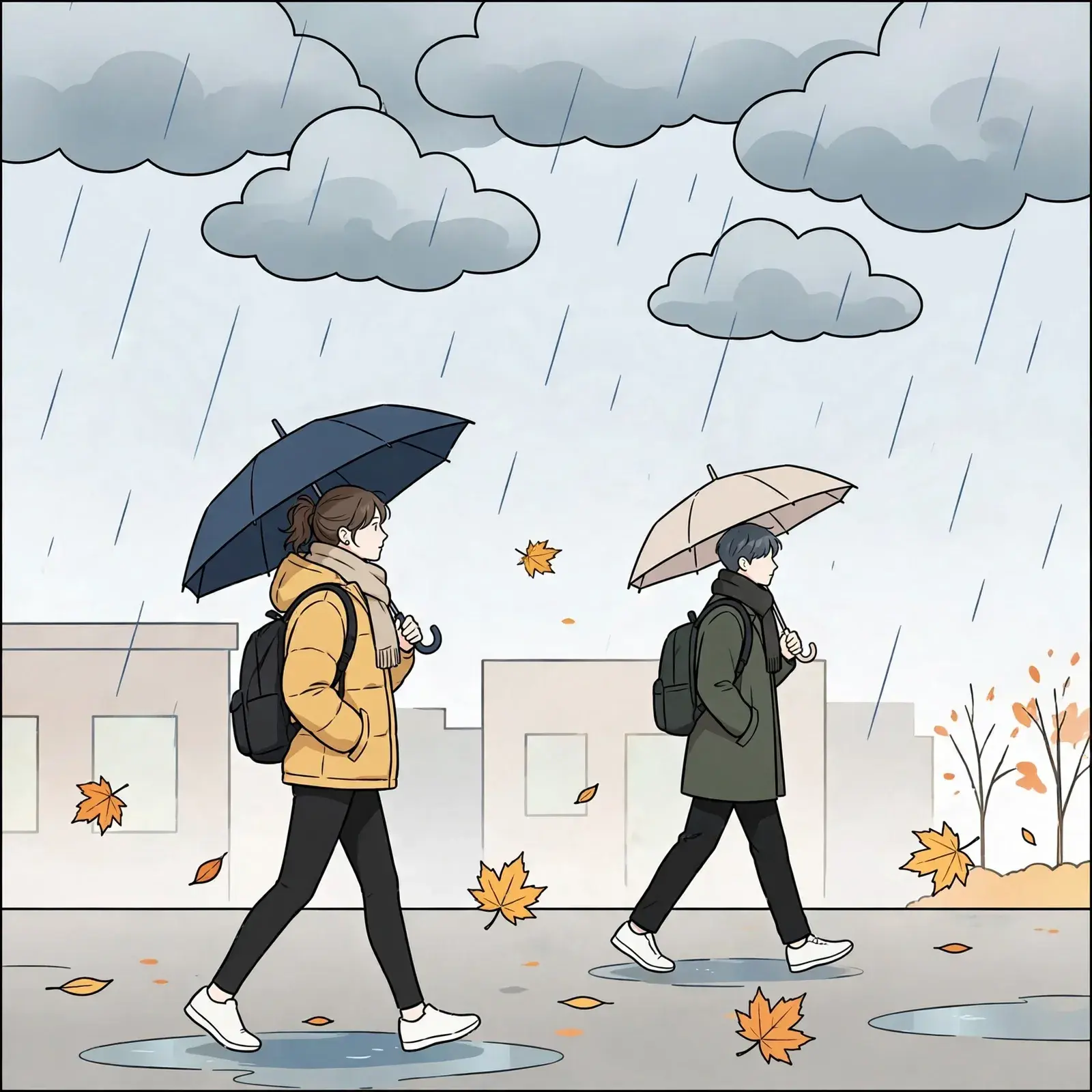 Chilly Dawn, Warm Afternoon: South Korea Faces a 15°C Temperature Swing and Nighttime Rain