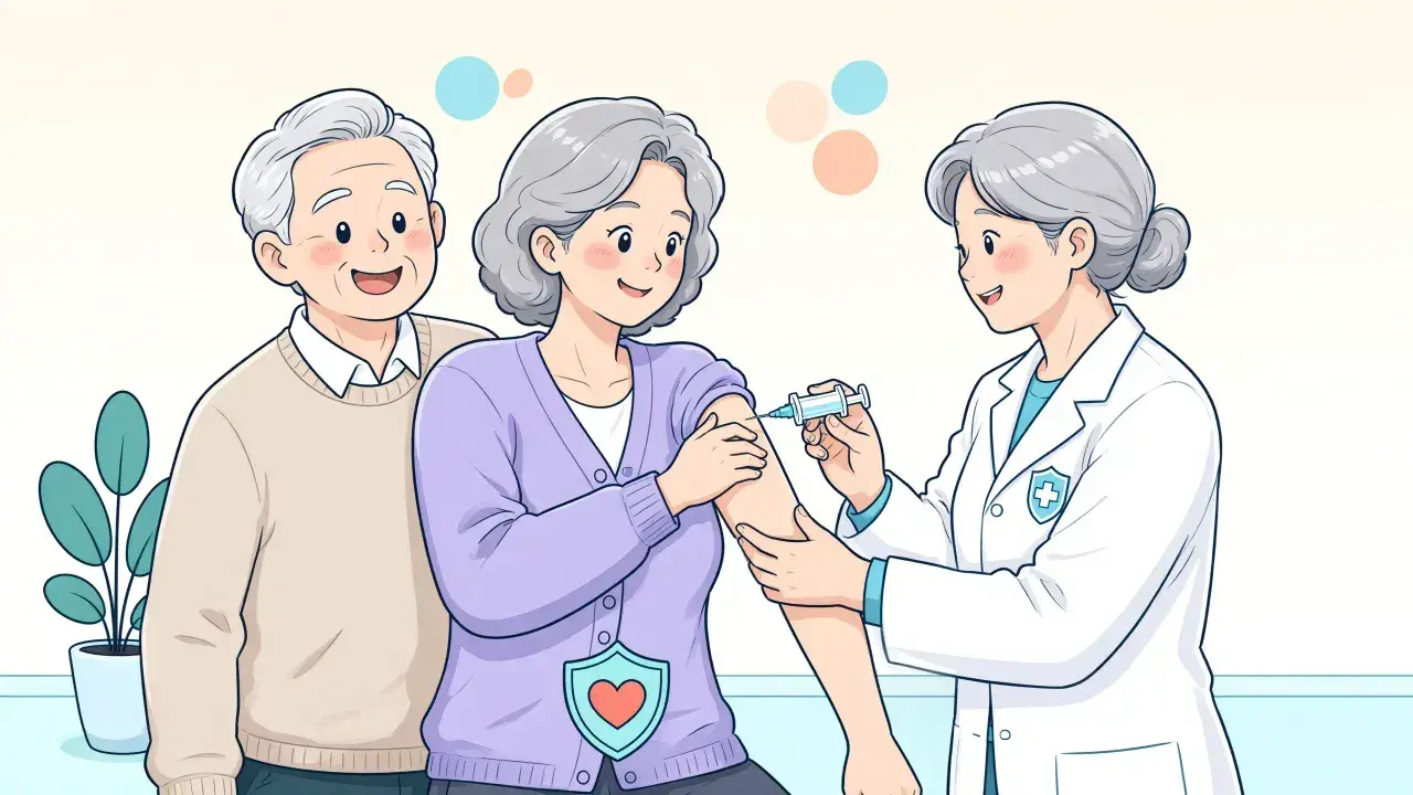 Shingles recurred in 28.8% of people aged 65 and older; vaccination support varies by place of residence