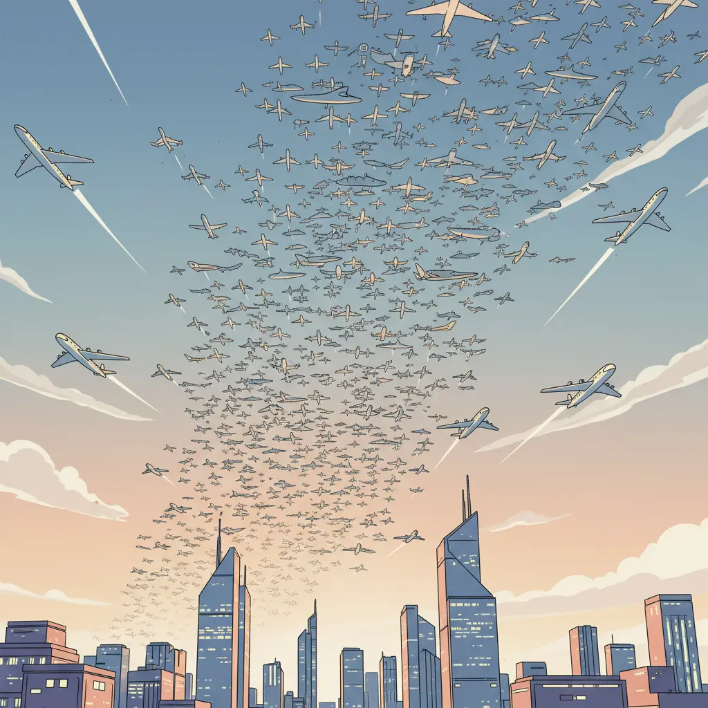 Skies Are Bustling! 2025 Air Traffic Breaks Record with 1 Million Flights