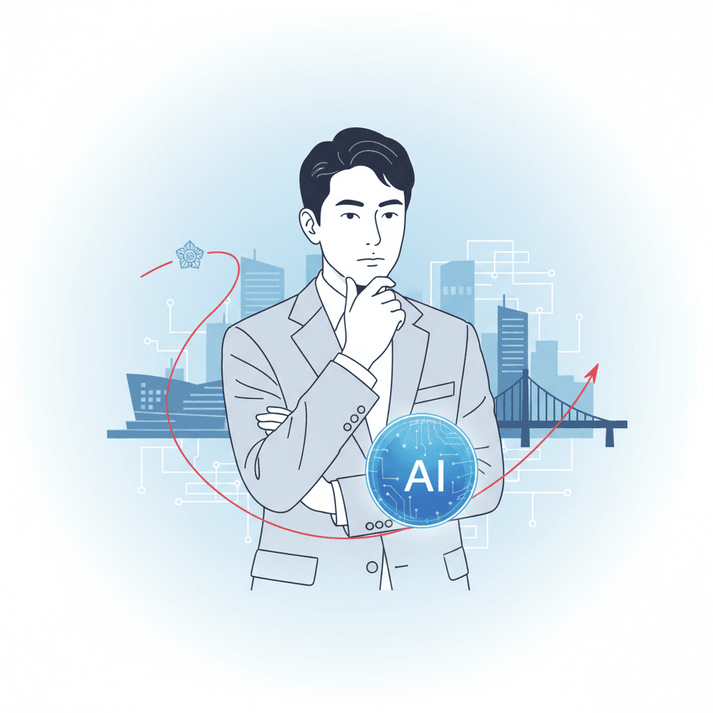 AI Chief Ha Jung-woo on Busan Election: "The President Decides My Path"